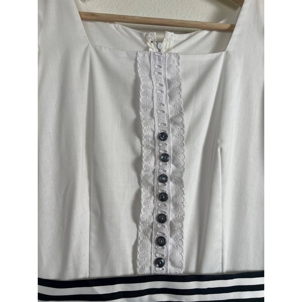 White Skull Embroidered Maxi Dress Costume Puff Sleeve Romance Pirate Cosplay - Picture 6 of 10